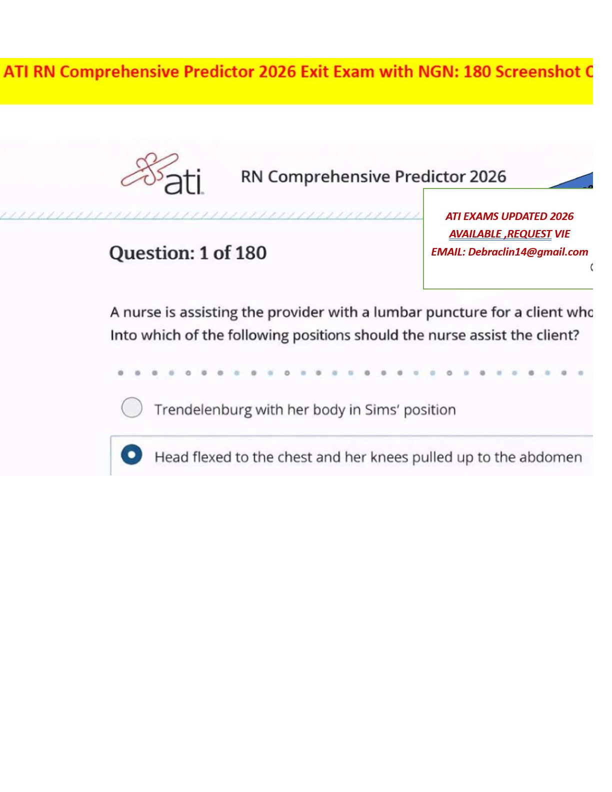 ATI Predictor Exam Answers 2026/2027 Update