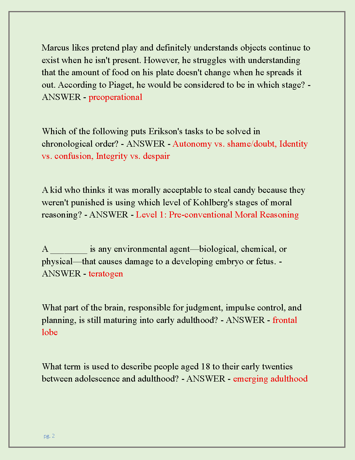 Psychology Test Bank 2026/2027 Exam Q&A