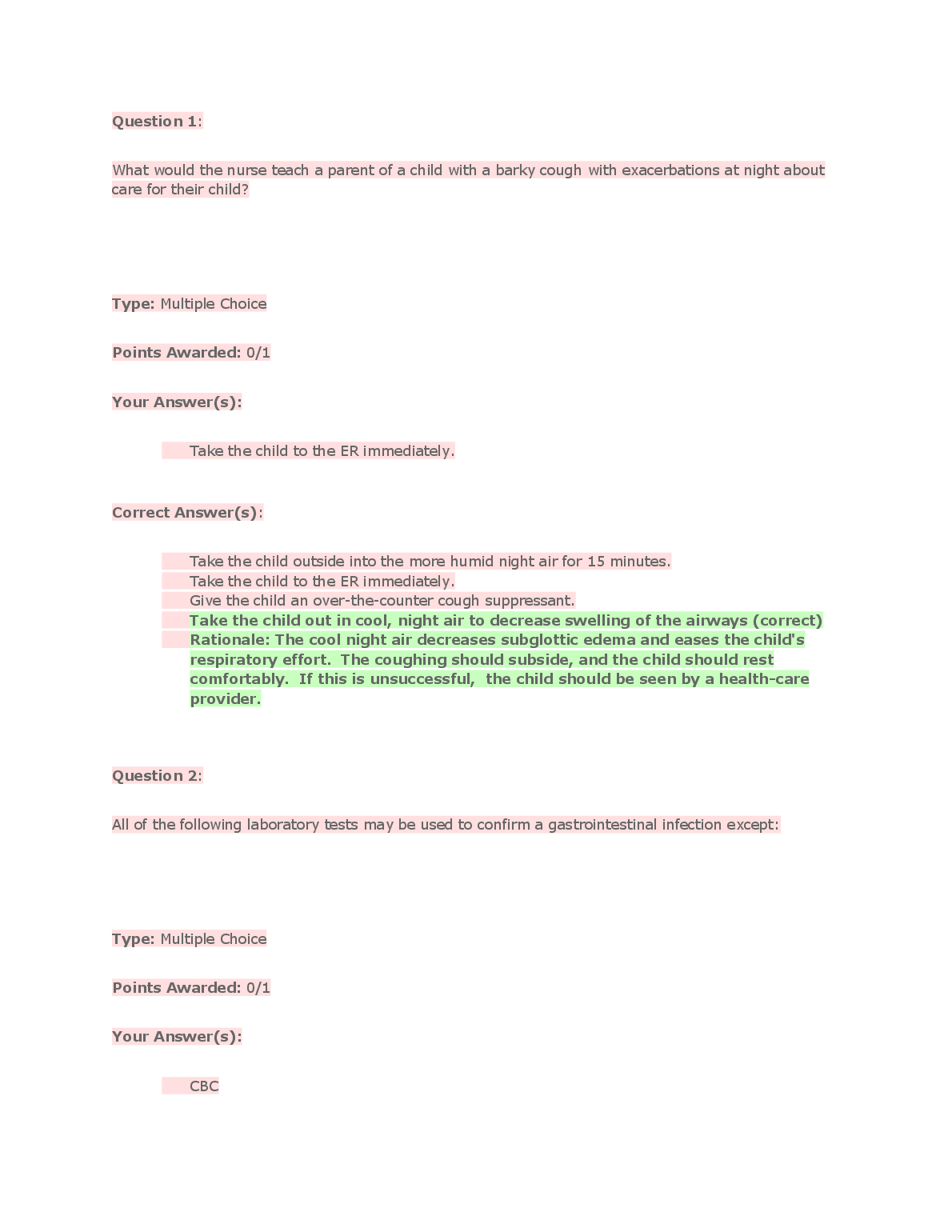 Perry Maternal Child Nursing Care 7e Test Bank