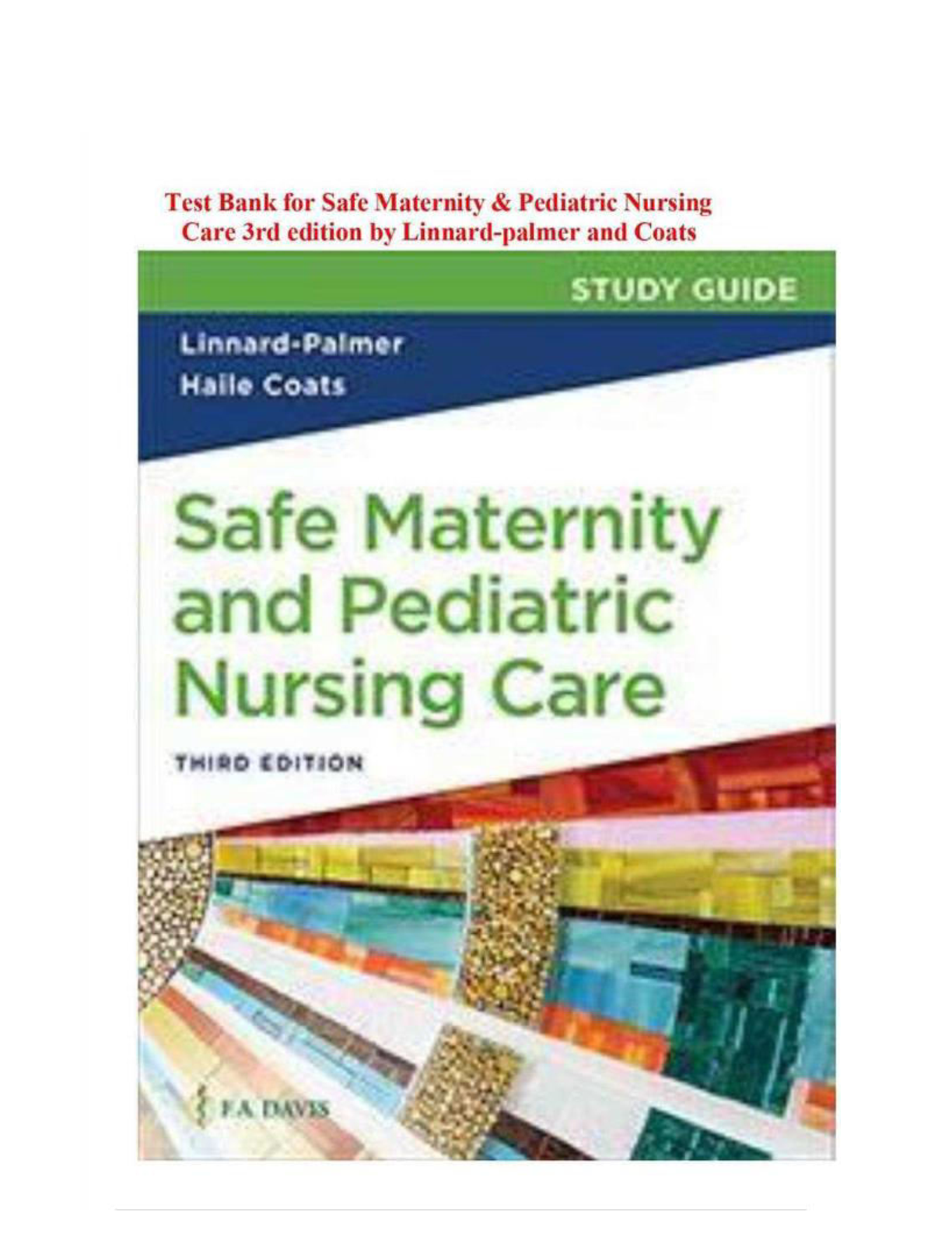 Safe Maternity & Pediatric Nursing Care, 3rd Edition IMG-1
