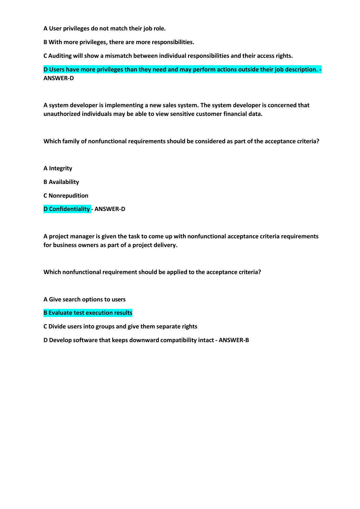WGU C706 Secure Software Design Test Bank 2024-2025 IMG-3