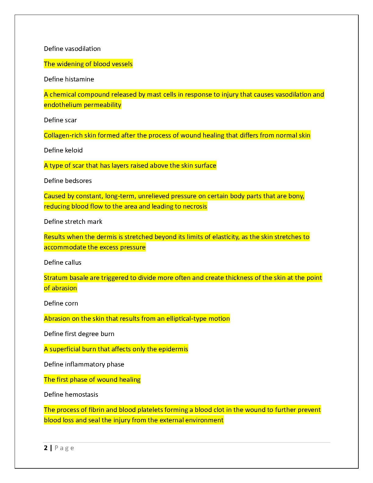 WGU D312 Anatomy Physiology 1 Study Guide 2025-26 Questions