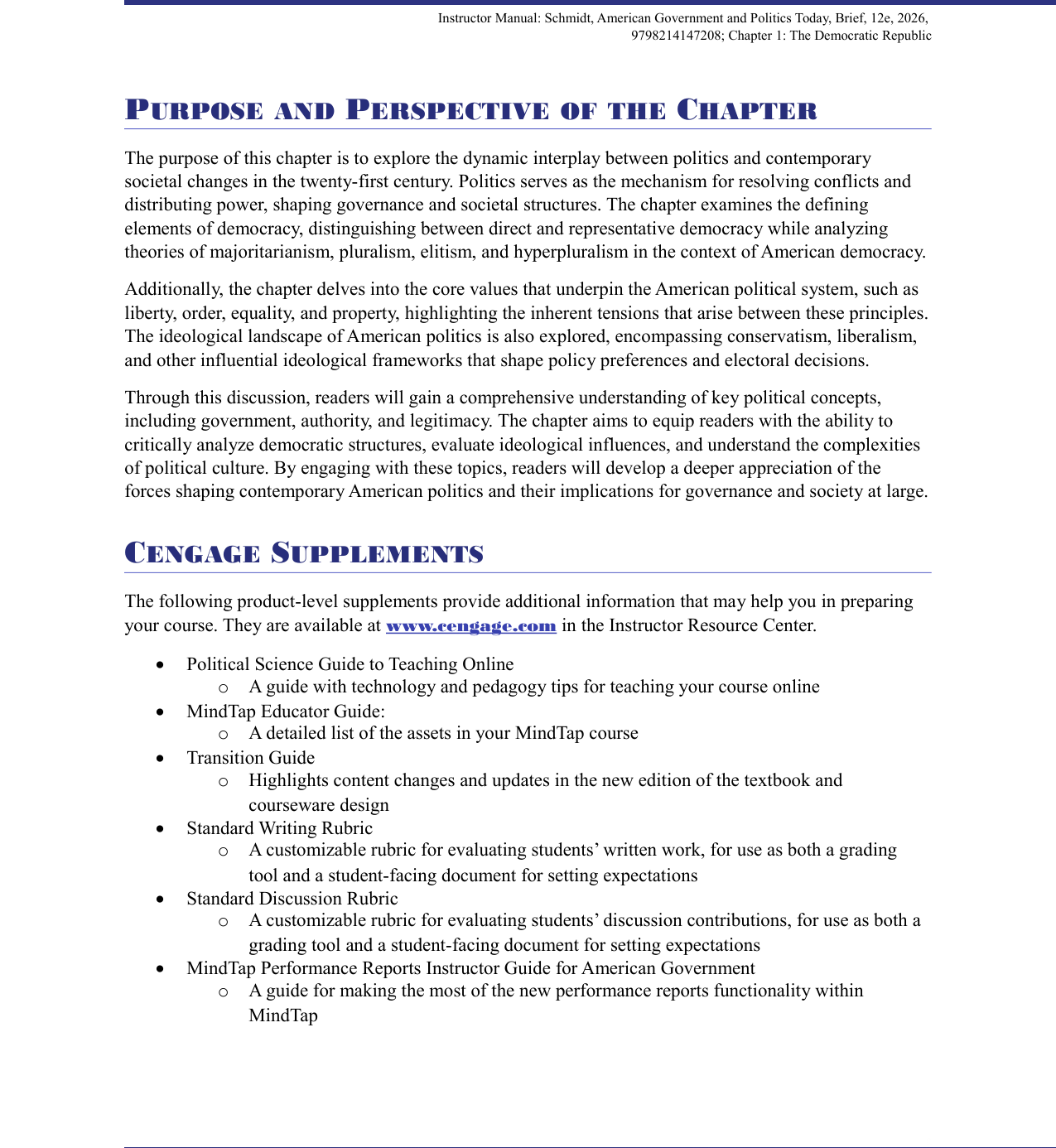 American Government and Politics Today, 12th Edition IMG-3