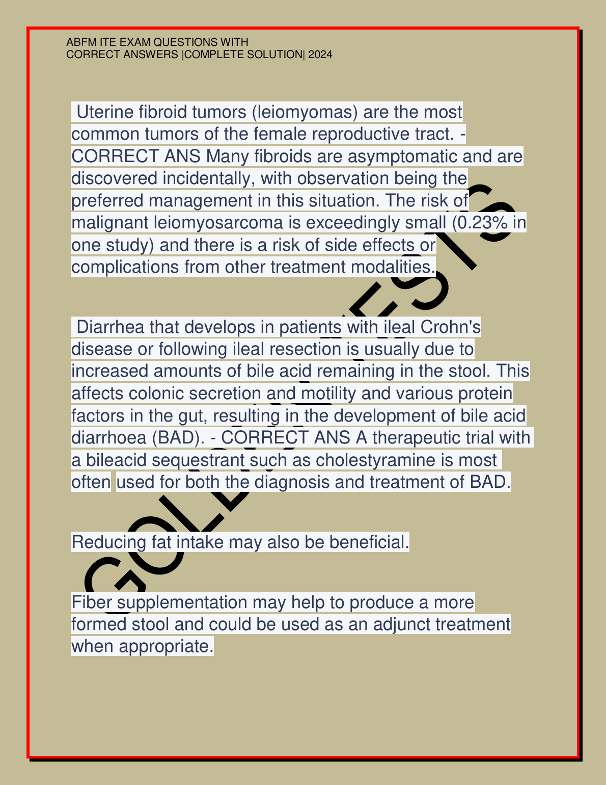 ABFM ITE 2026/27 Test Bank & Practice Questions for Family Meds Residency IMG-1
