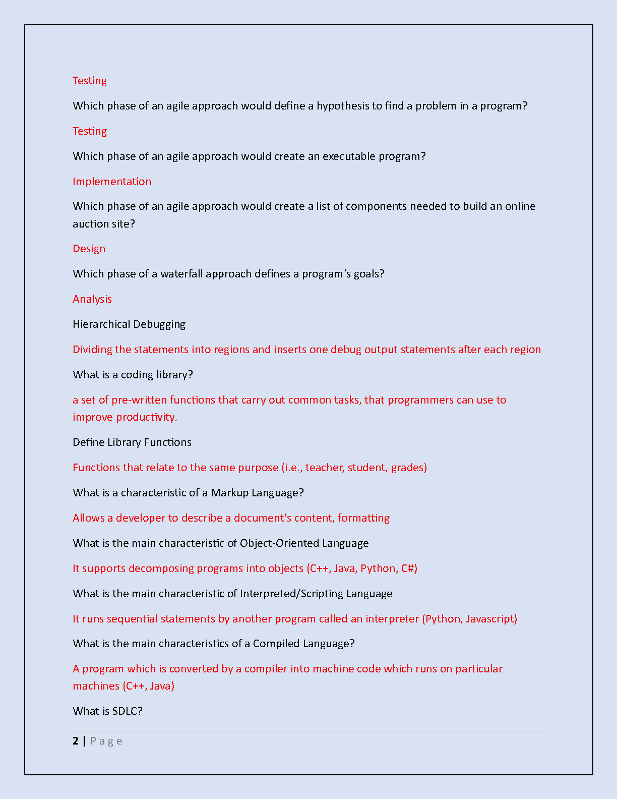 WGU D278 Scripting Test Bank 2025 Answers