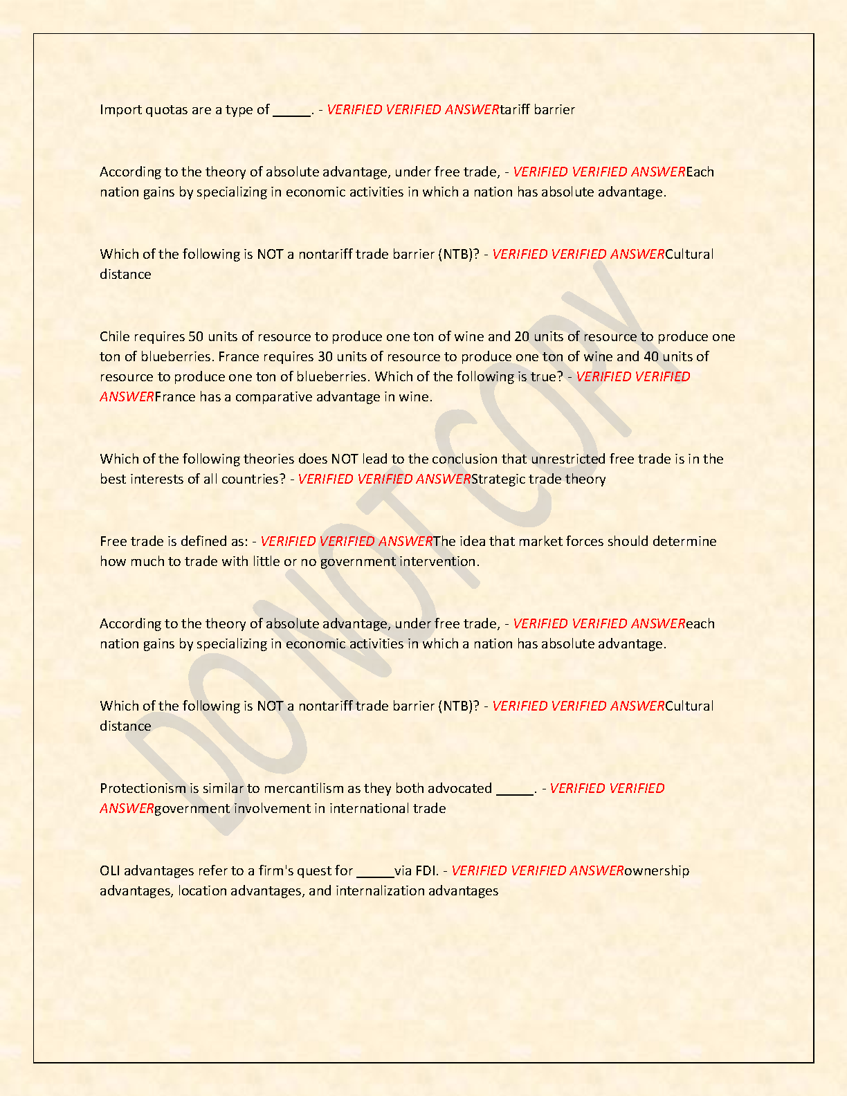 WGU C211 Global Economics for Business OA Test Bank 2026 IMG-3