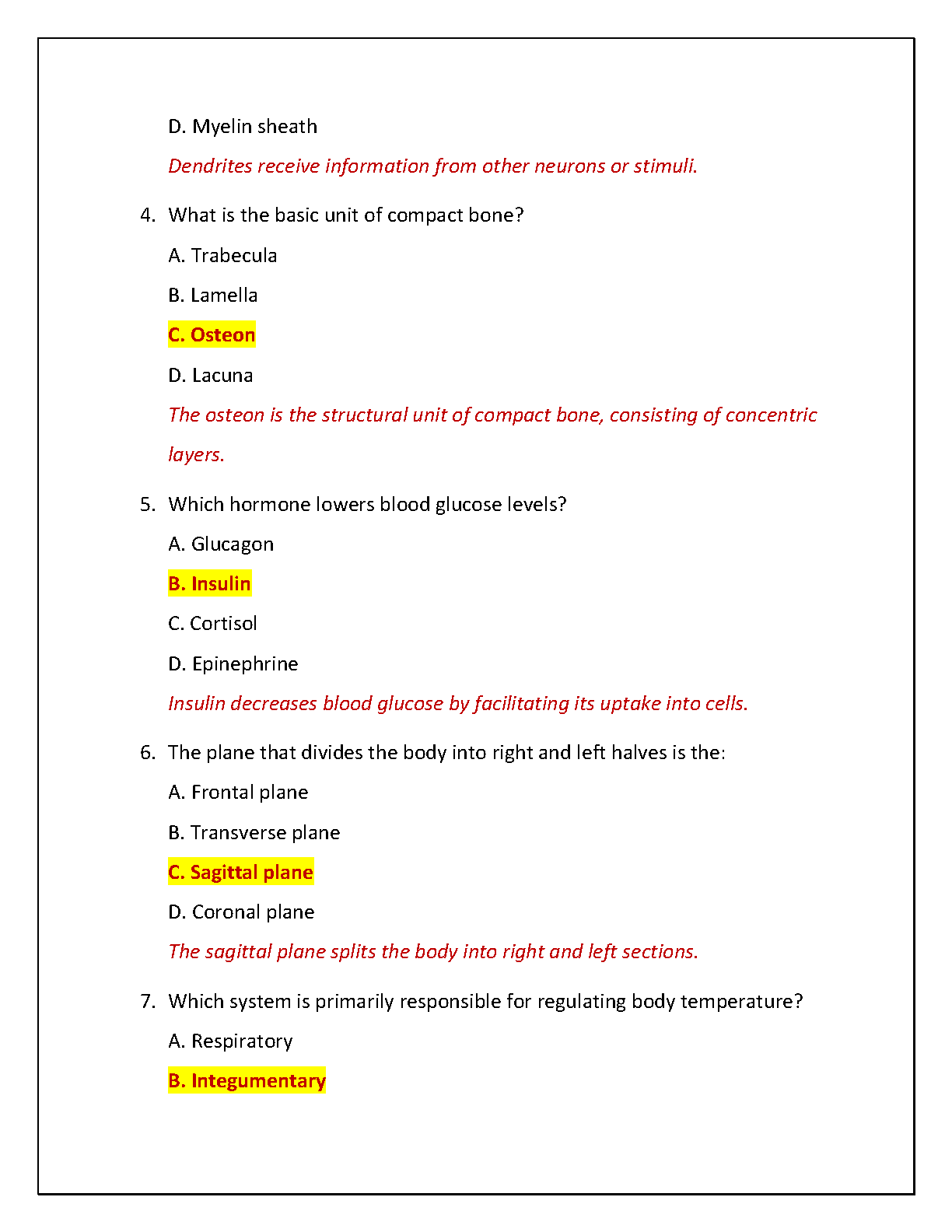 WGU C107 A&P I Practice Exam 2025