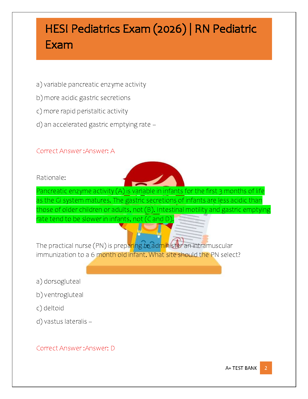 HESI Pediatrics Exam Prep 2026 NGN Practice Test Bank