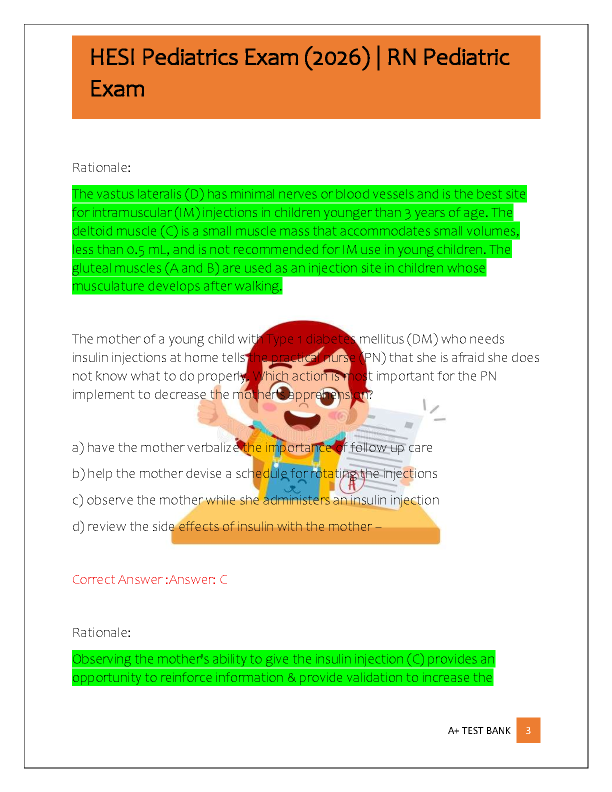 HESI Pediatrics Exam Prep 2026 NGN Practice Test Bank IMG-3