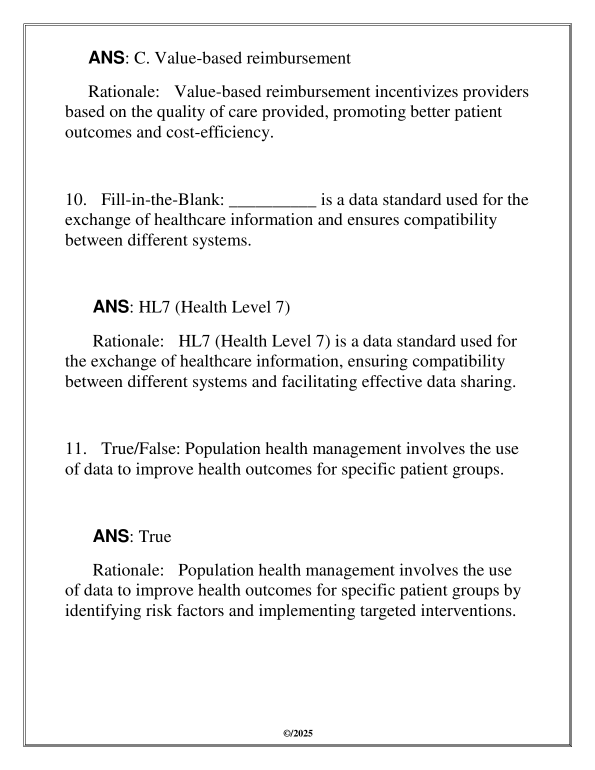 WGU C799 Healthcare Ecosystems Test Bank with Answers IMG-3