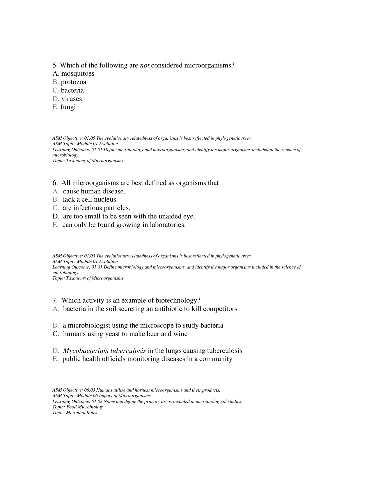 Foundations in Microbiology  9th Edition Talaro Test Bank IMG-3