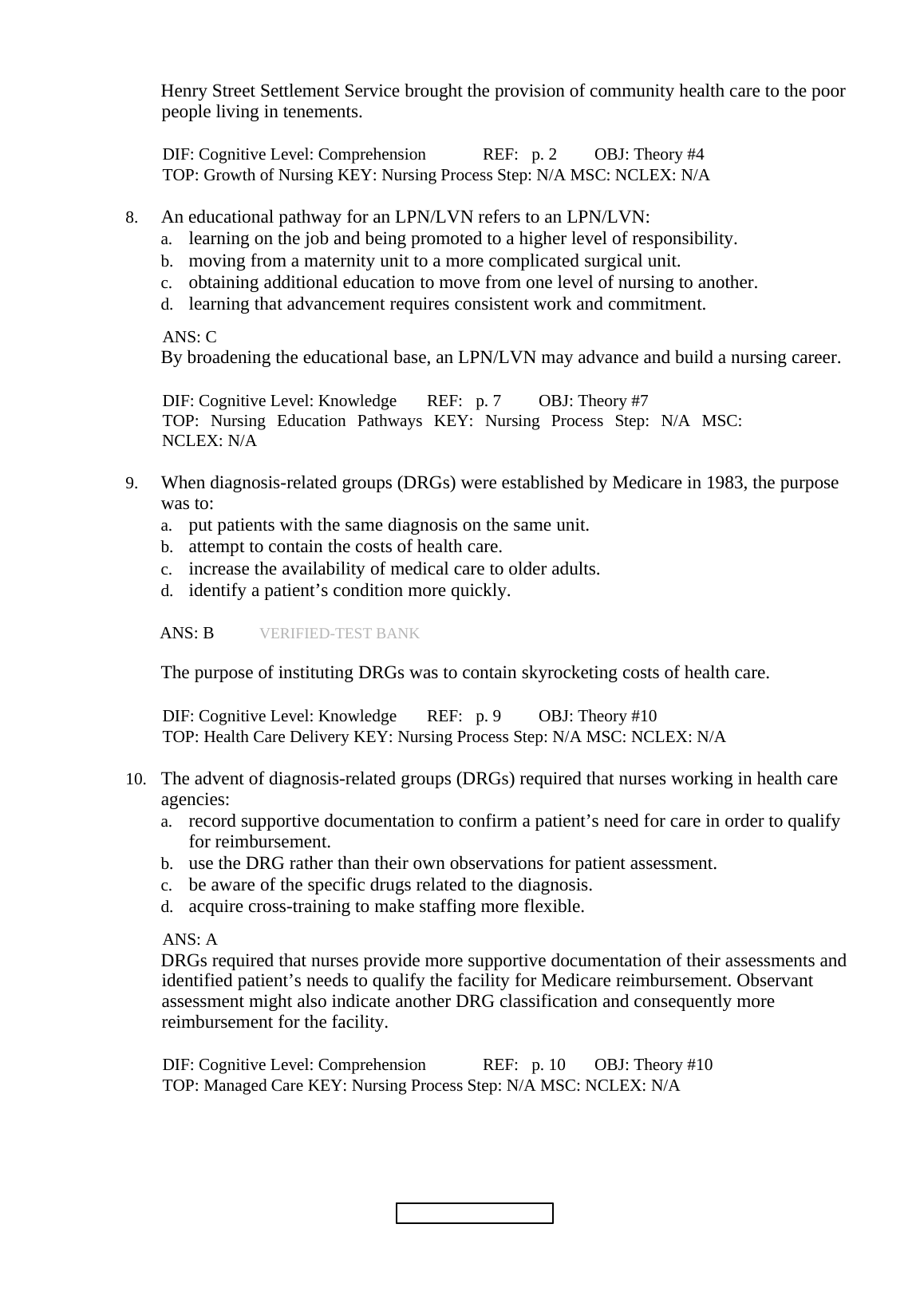 Nursing Fundamental Concepts Test Bank 2026/27 Solutions IMG-3