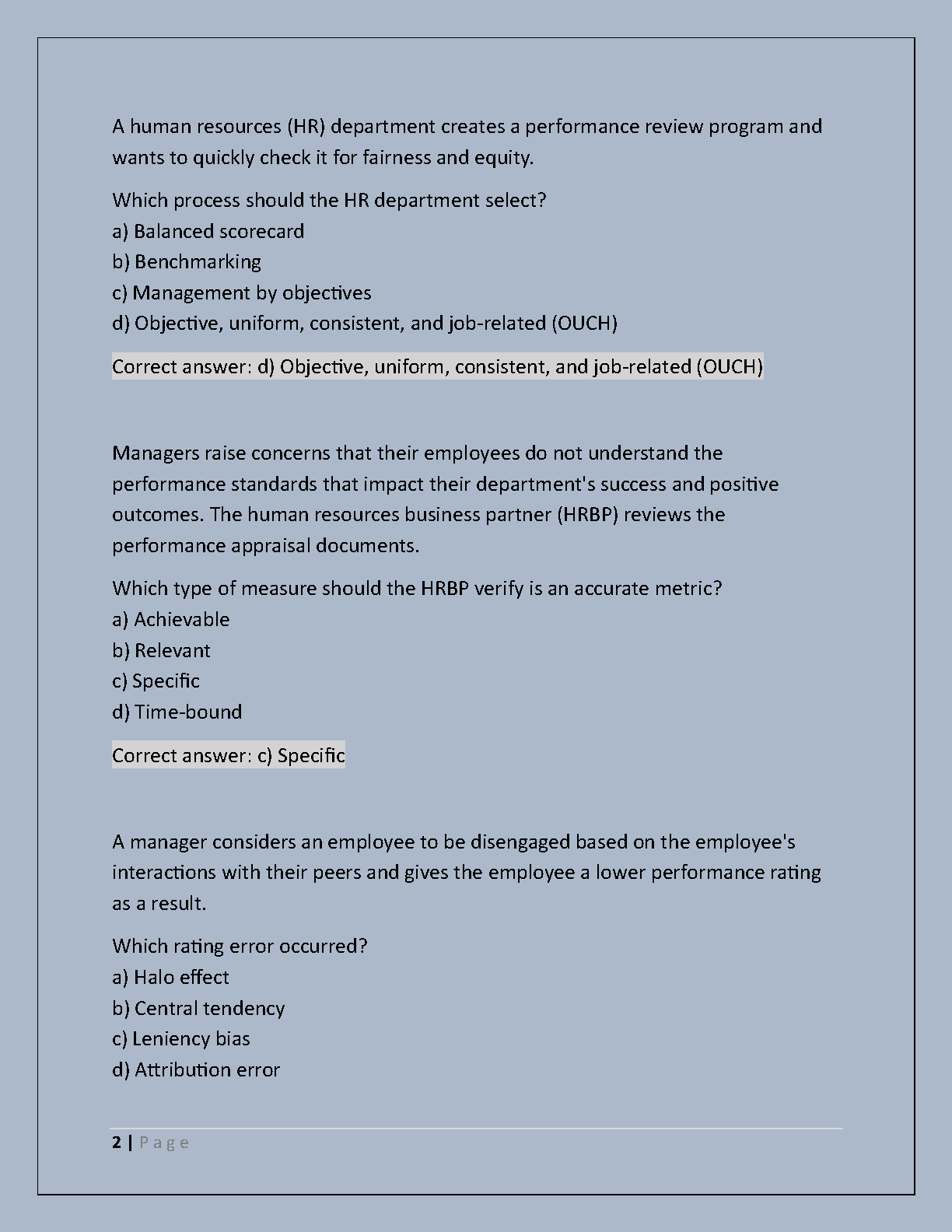 WGU D351 HRM Test Bank 2025: 200+ Questions & Verified Answers