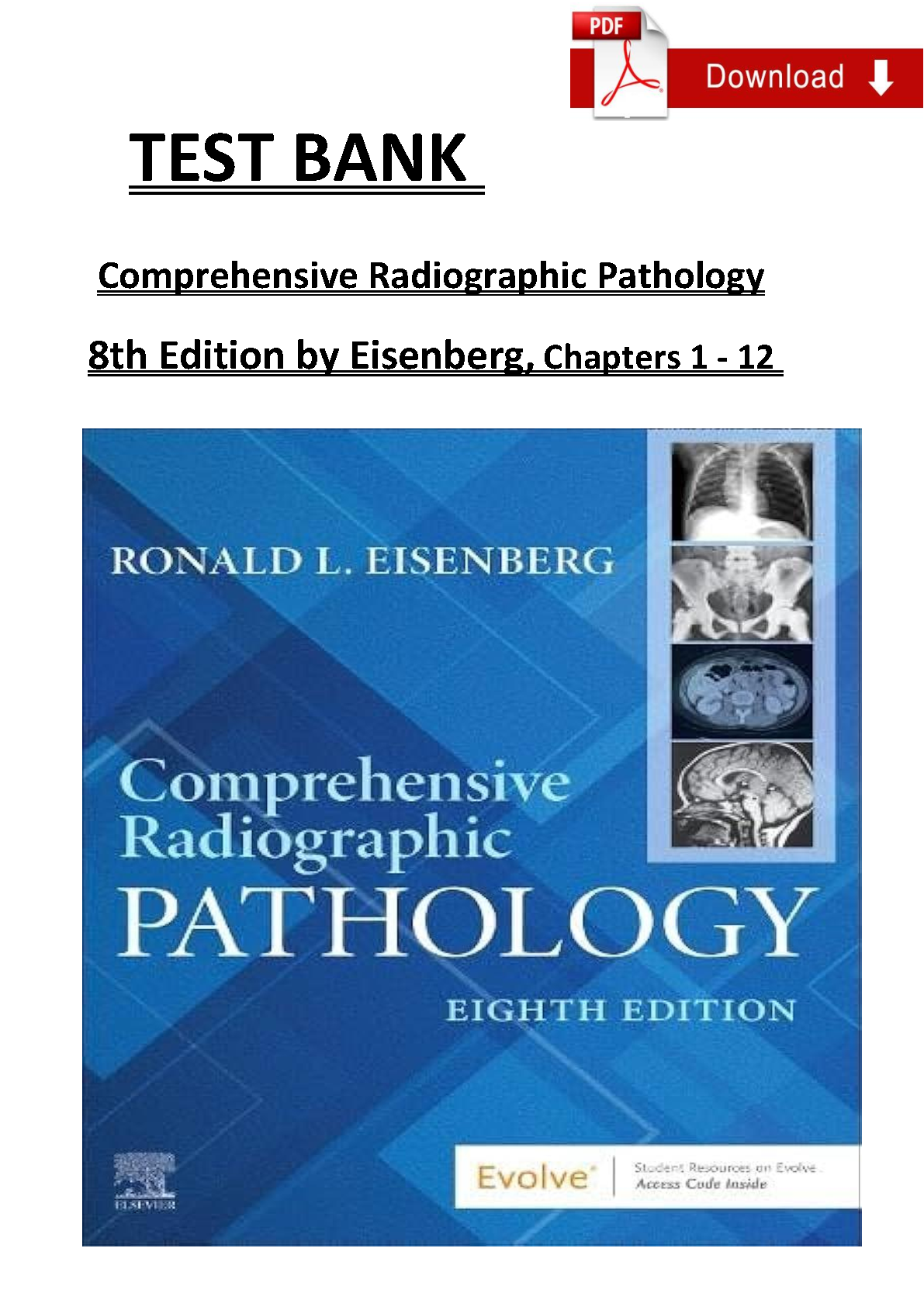 Radiographic Pathology Test Bank Ch 1-12 2026/27 Edition IMG-1