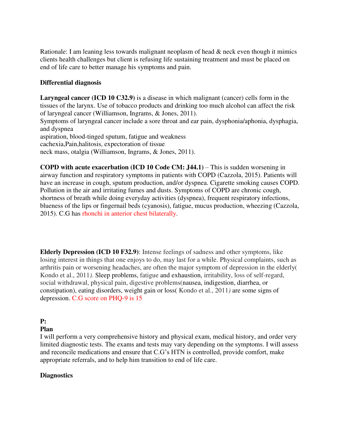 NR601 Week 7 Part 2 Discussion Guide and Treatment Plans IMG-1