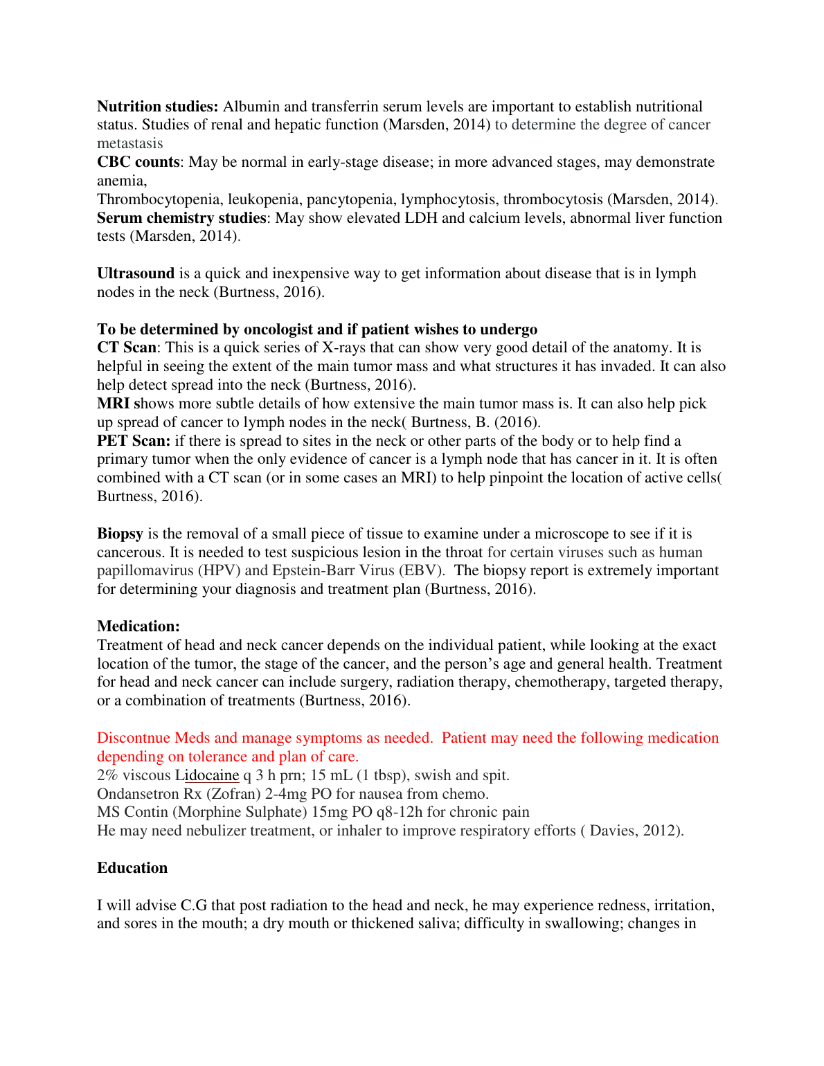 NR601 Week 7 Part 2 Discussion Guide and Treatment Plans