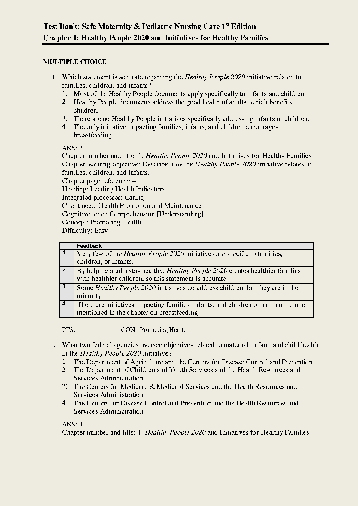 Maternity Pediatrics Test Bank 2026/27 Exam Prep IMG-3