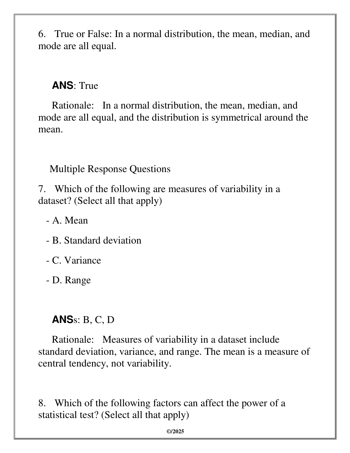 WGU C784 Healthcare Stats Test Bank 2025/2026 IMG-1