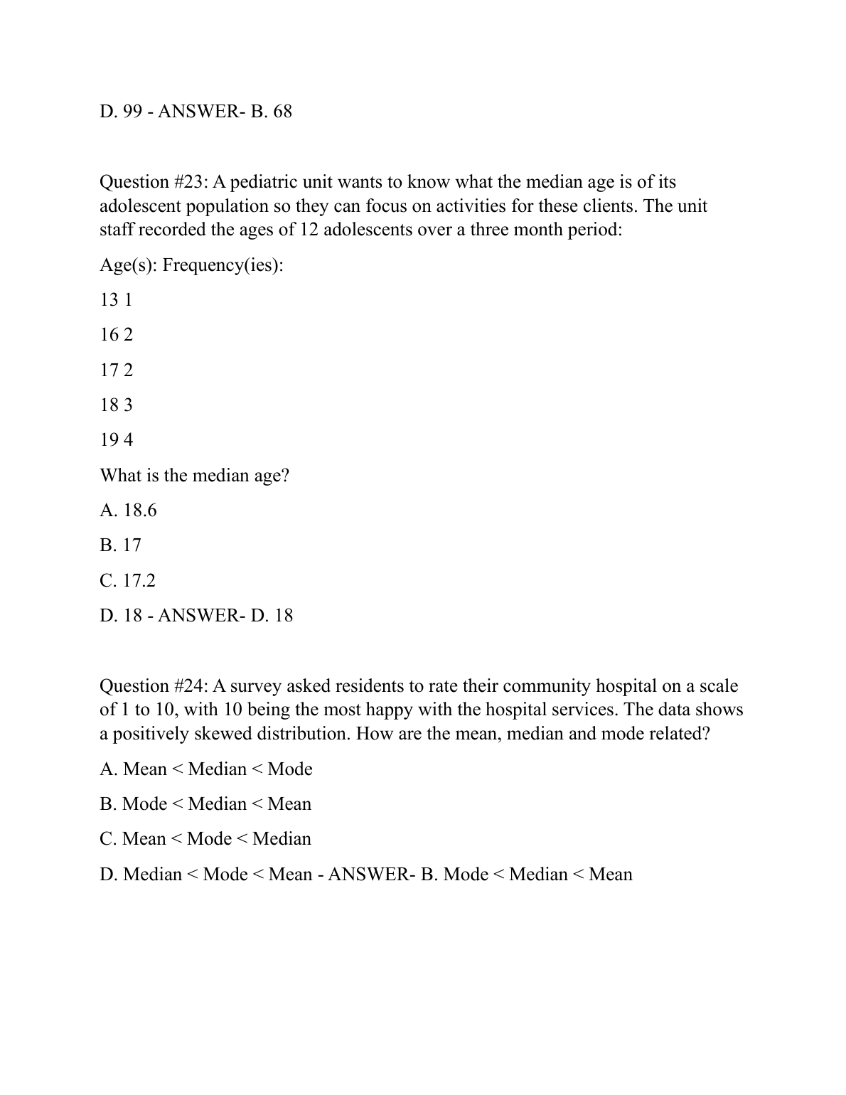 WGU C784 Applied Healthcare Statistics Test Bank 2024 IMG-3