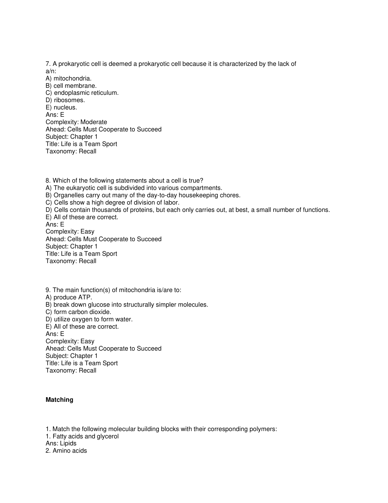 Principles of Cell Biology, 3rd Edition TEST BANK IMG-3