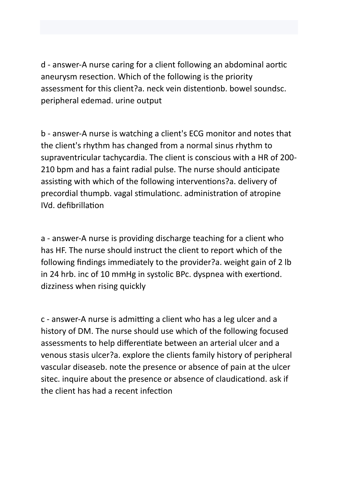 ANCC Med Surg Cert Exam Questions & Answers 2024/25 Study Pack IMG-1