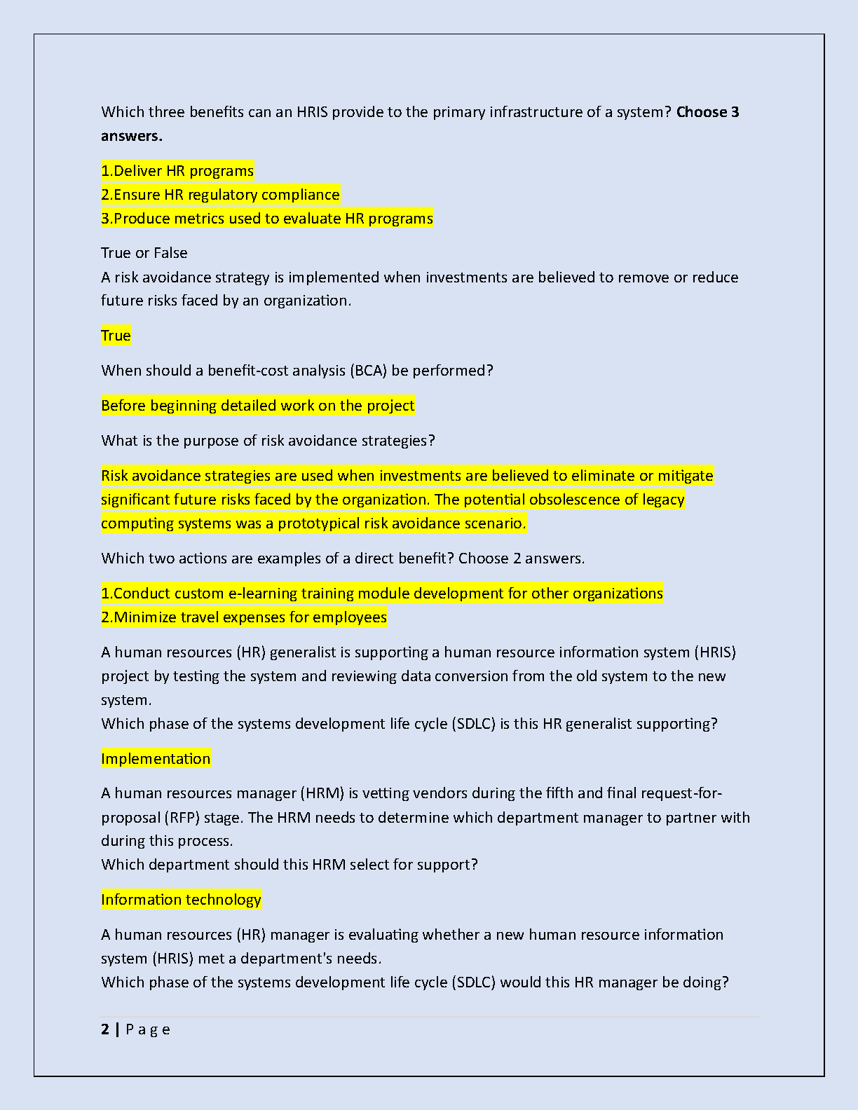 WGU D356 HR Tech OA Exam: Verified Questions & Solutions 2025/2026
