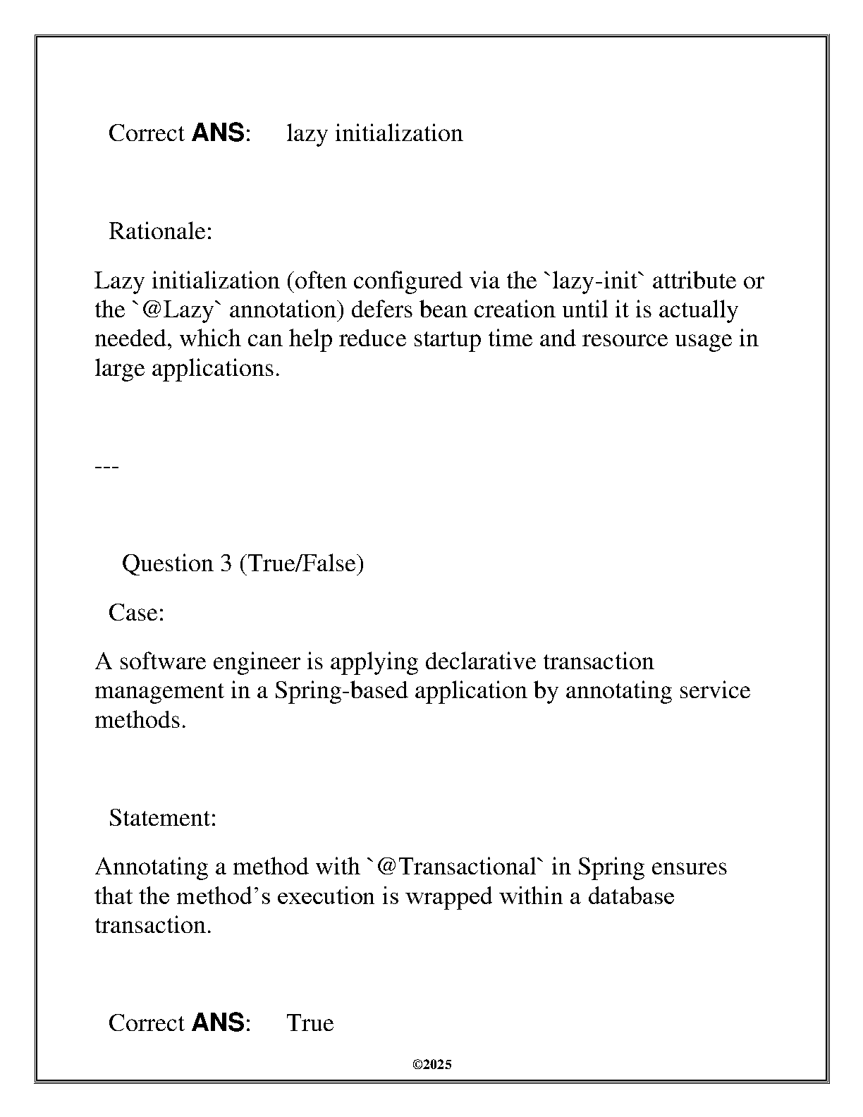 WGU ITSW 3173 Java Frameworks Exam Q&A Guide IMG-3