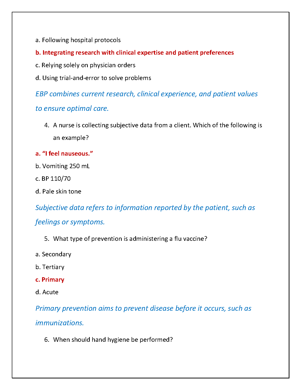 NSG 300 Foundations Nursing Exam 1 Test Bank GCU 2026/27