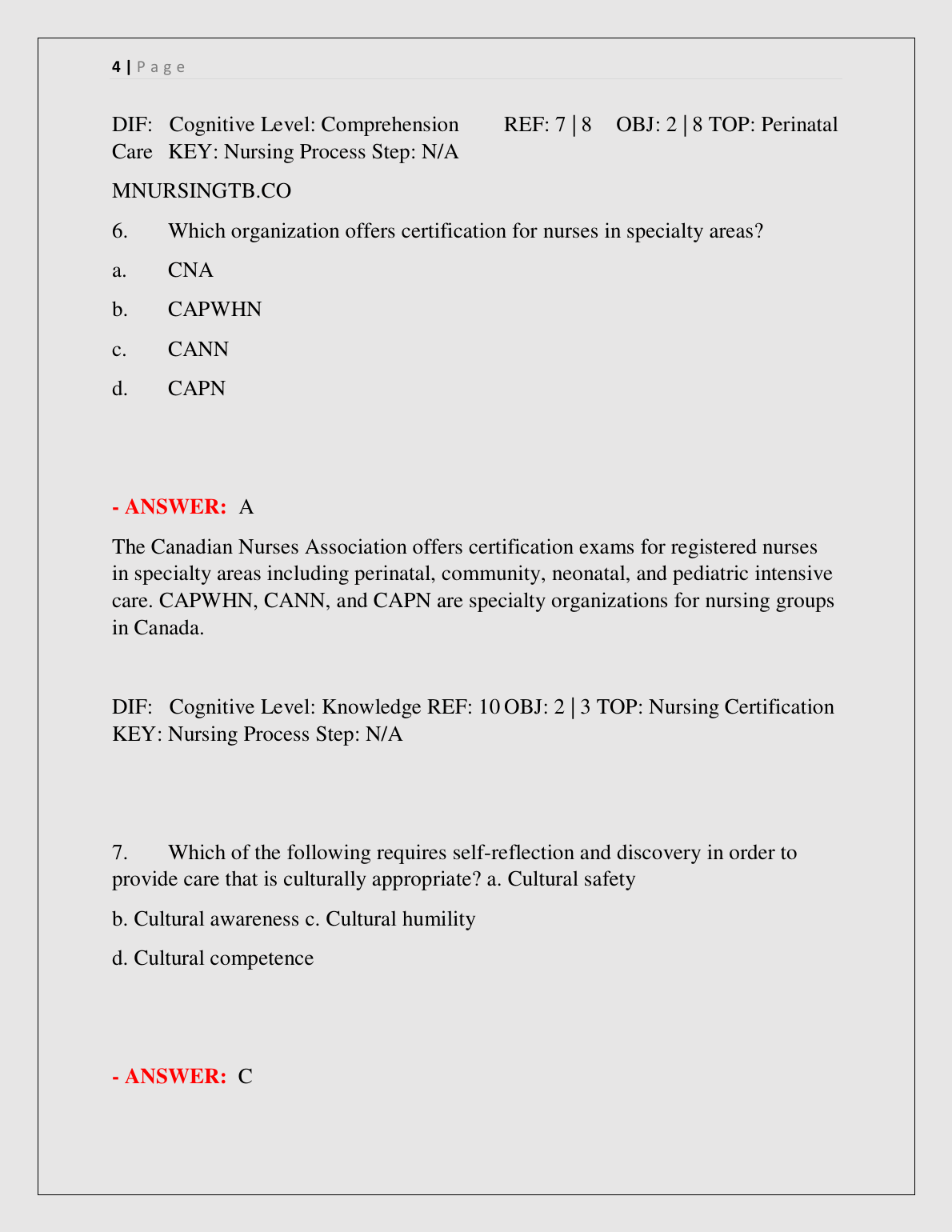 Maternity Pediatric Nursing Test Bank 2026/27