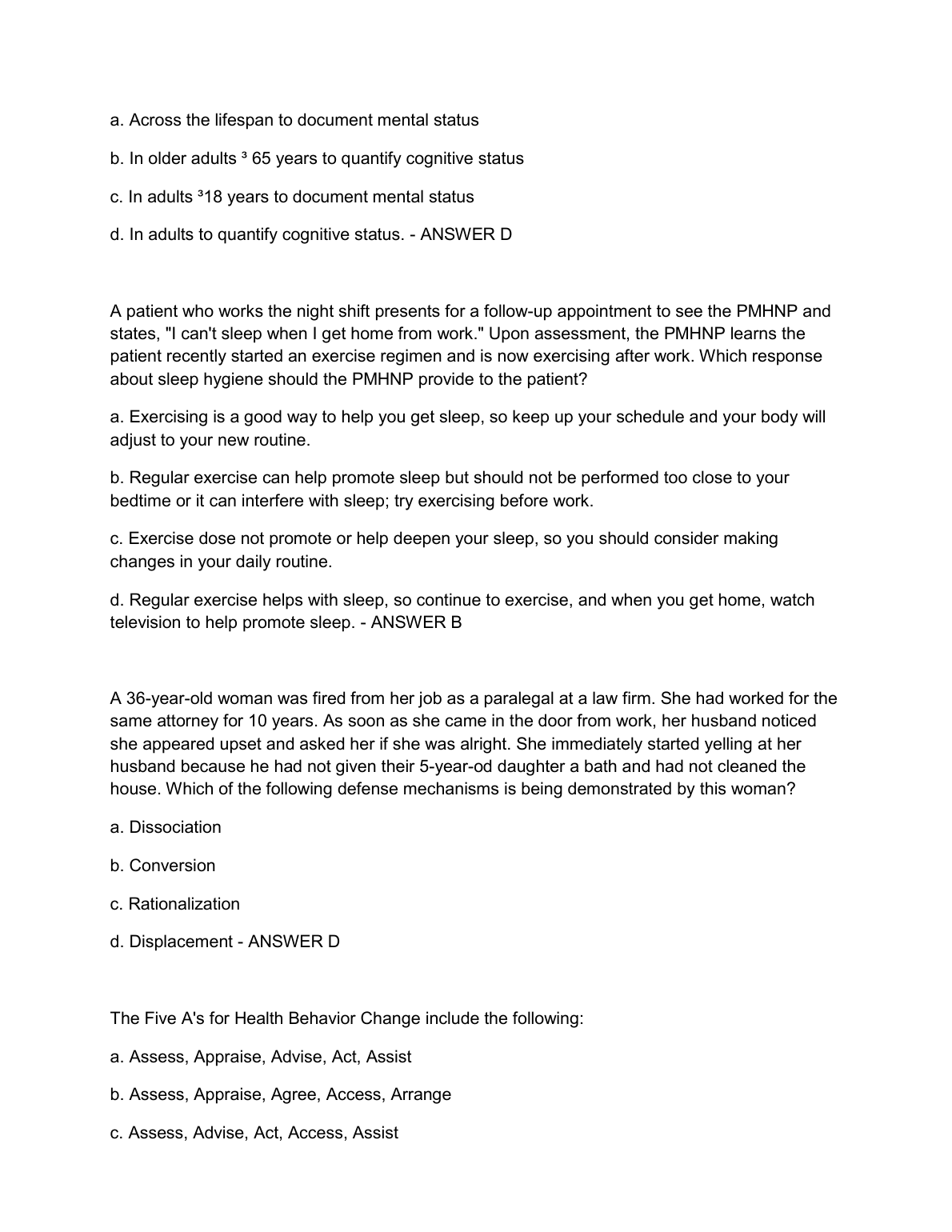 ANCC Domain 2 Practice Questions 2026/2027 Exam Prep