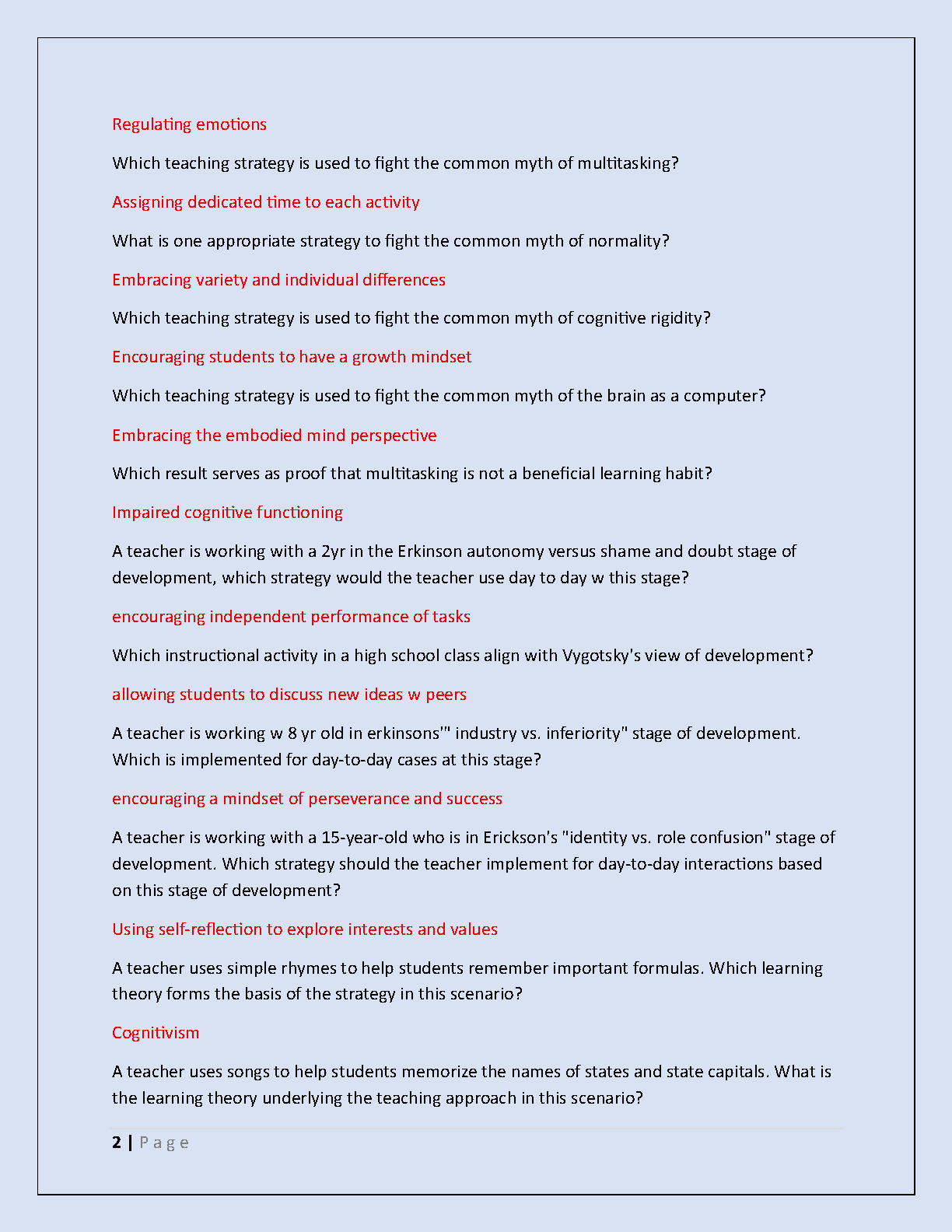 WGU D664 Test Bank 2025 Questions & Answers