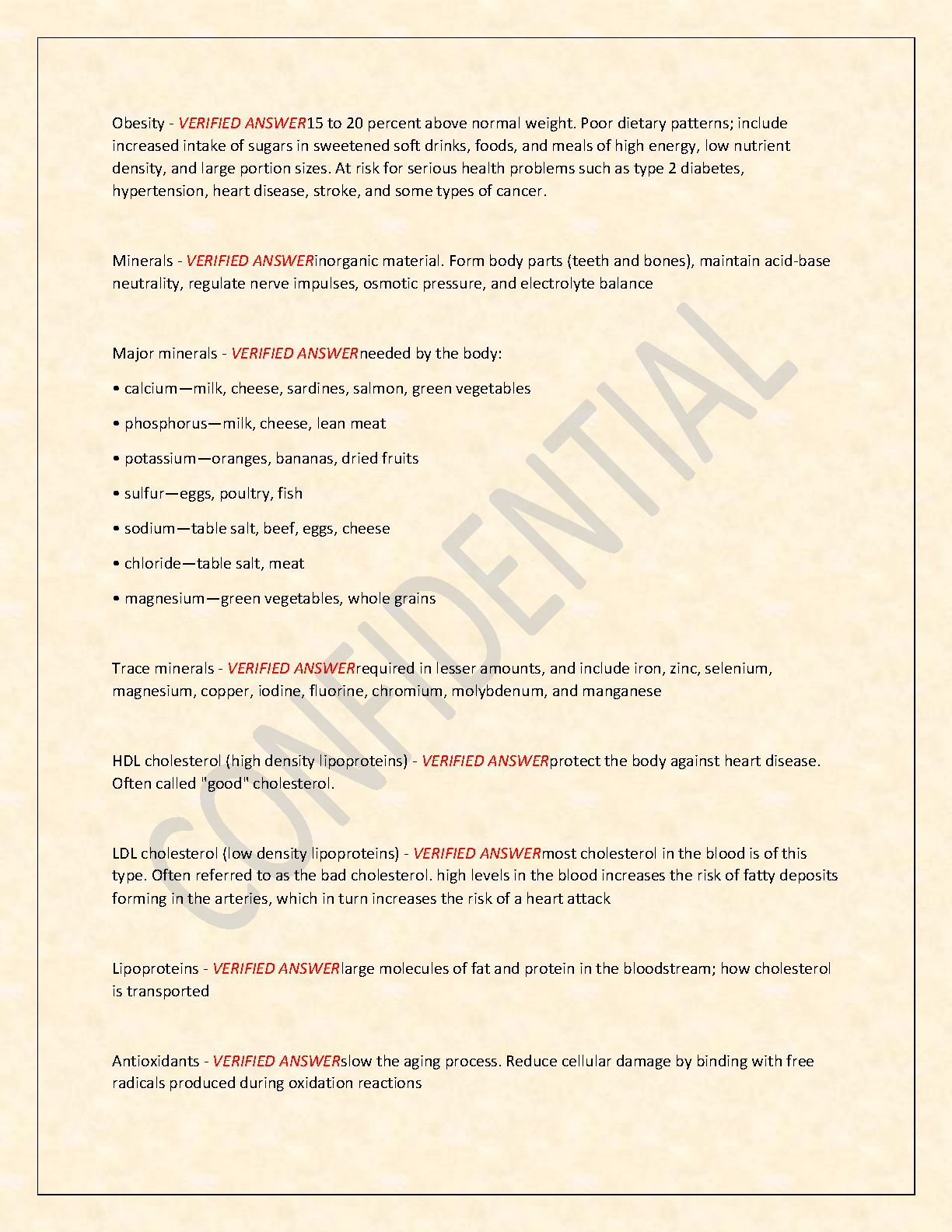 WGU C458 Health Fitness Wellness Study Guide Questions Answers