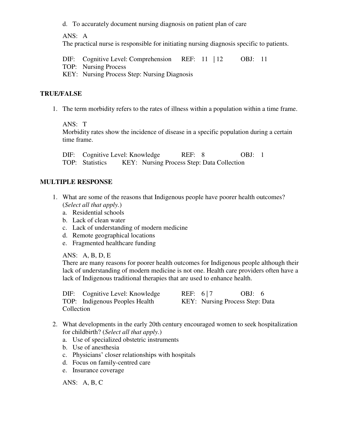 Maternity & Pediatric Nursing Test Bank Canada 2026/27 IMG-3