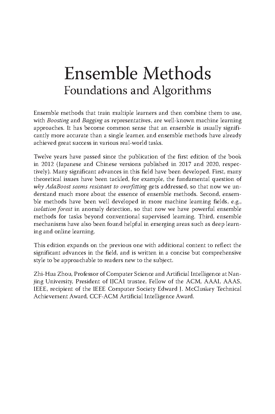 Ensemble Methods Solution Manual & Test Bank Zhi-Hua Zhou