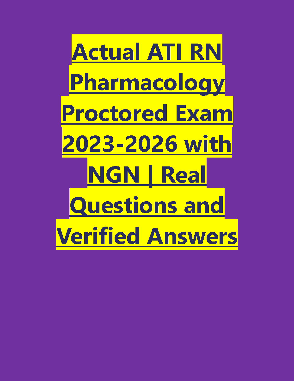 ATI RN Pharm Exam 2026/27 NGN Test Bank & Study Guide IMG-1