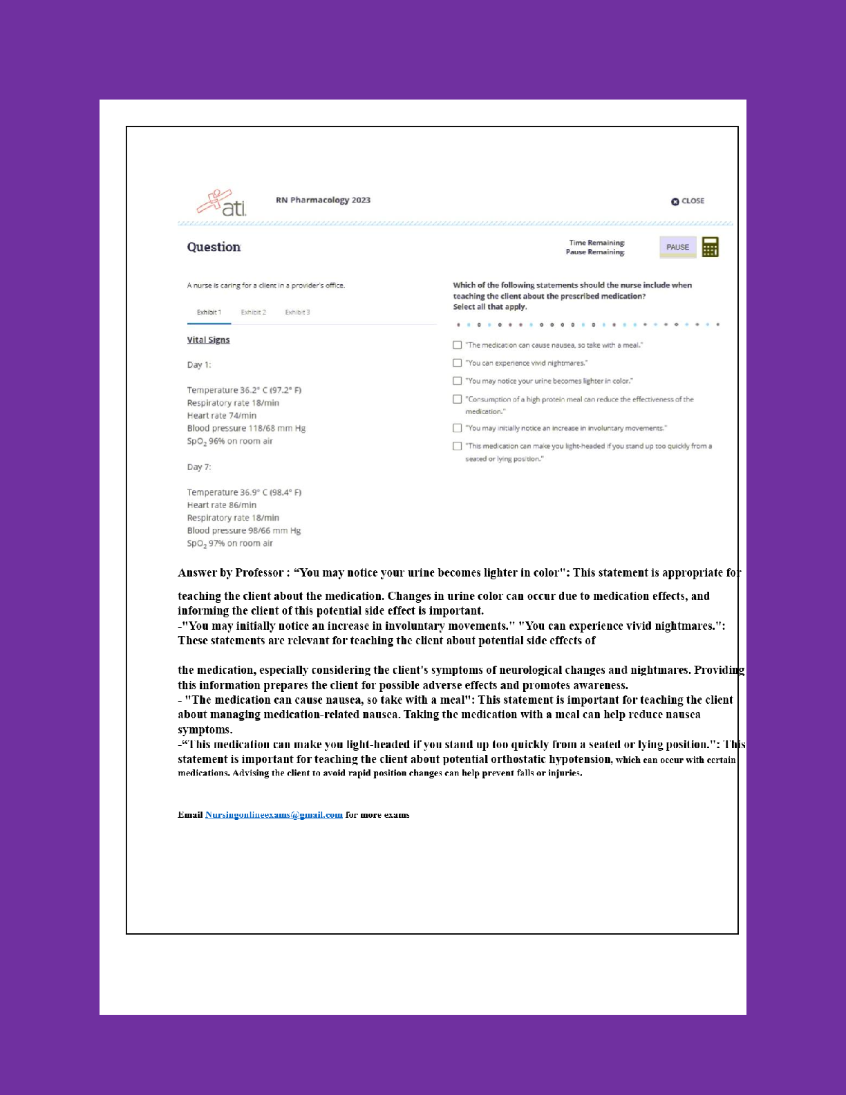 ATI RN Pharm Exam 2026/27 NGN Test Bank & Study Guide IMG-3