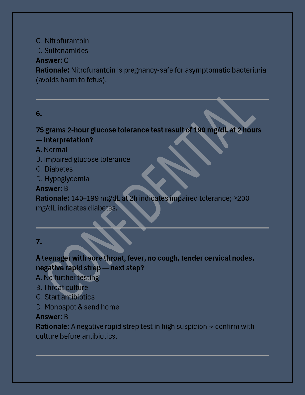 FNP AGNP Test Bank 2025/2026 Barkley Rationales IMG-3