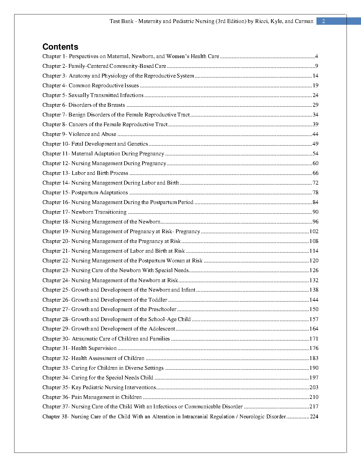 Maternity & Pediatric Nursing Test Bank 2026/27