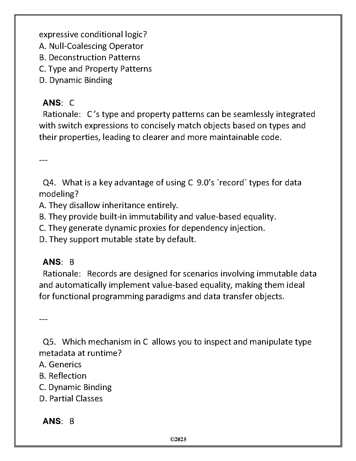 WGU ITSW 3225 Advanced C Final Exam Test Bank 2025 IMG-3