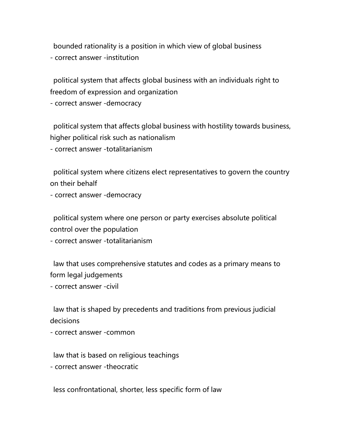WGU C211 Global Economics Test Bank 2025 Answers IMG-3