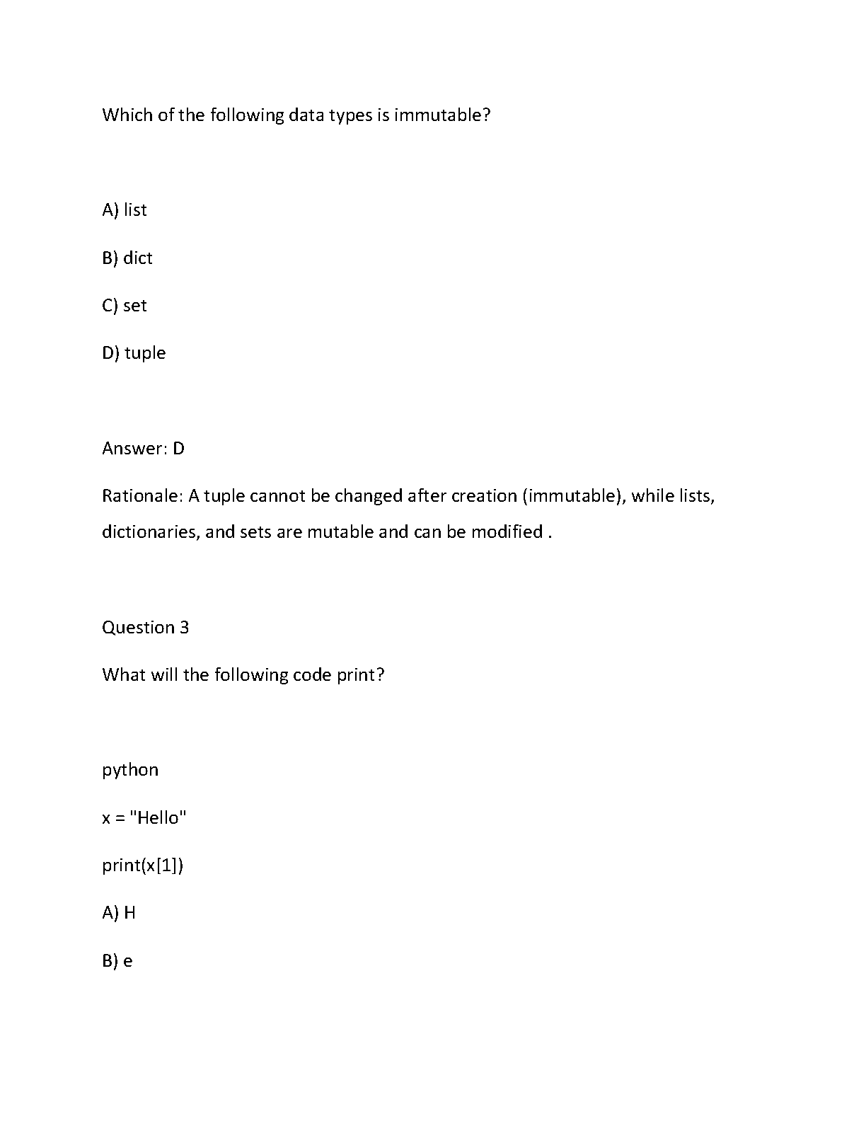 WGU E010 Python Question Bank 2026: Assessments & Answers