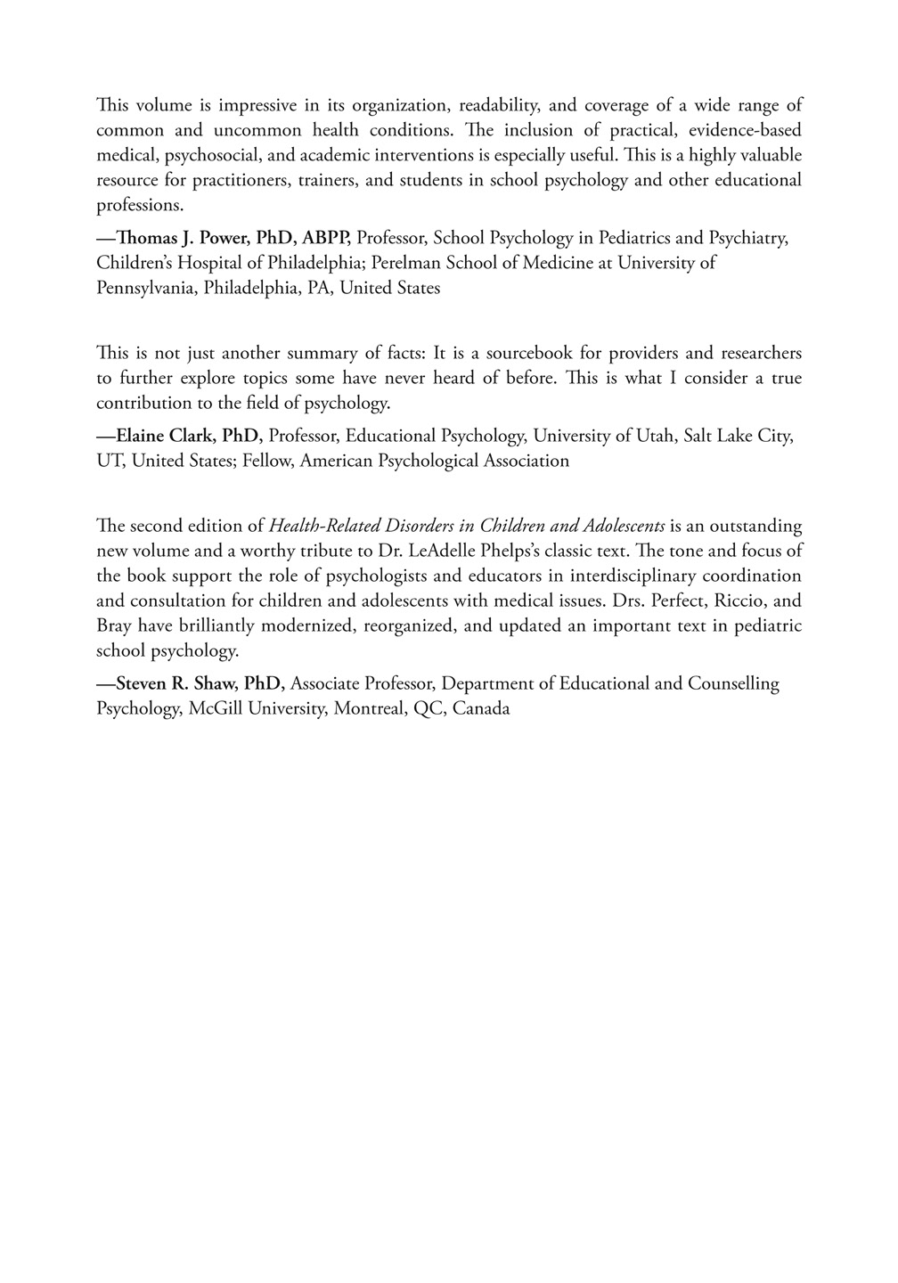 Child Health Disorders Guide 2026/27