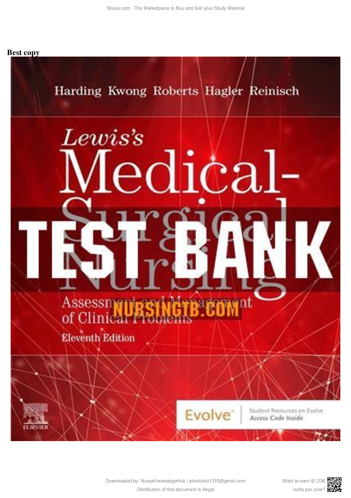 Medical Surgical Nursing Test Bank 2026/27 11th Ed
