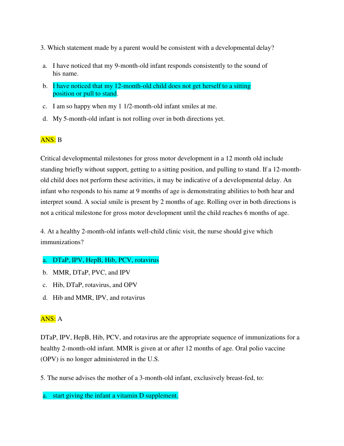 Pediatrics 26th Ed Test Bank Current Dx Tx 2027
