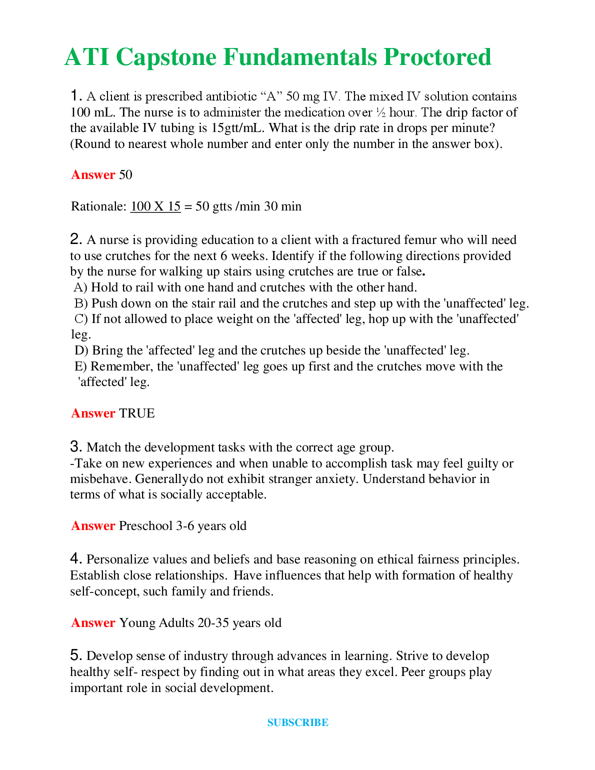 ATI Capstone Fundamentals Study Guide 2026/27 Nursing Exam Prep