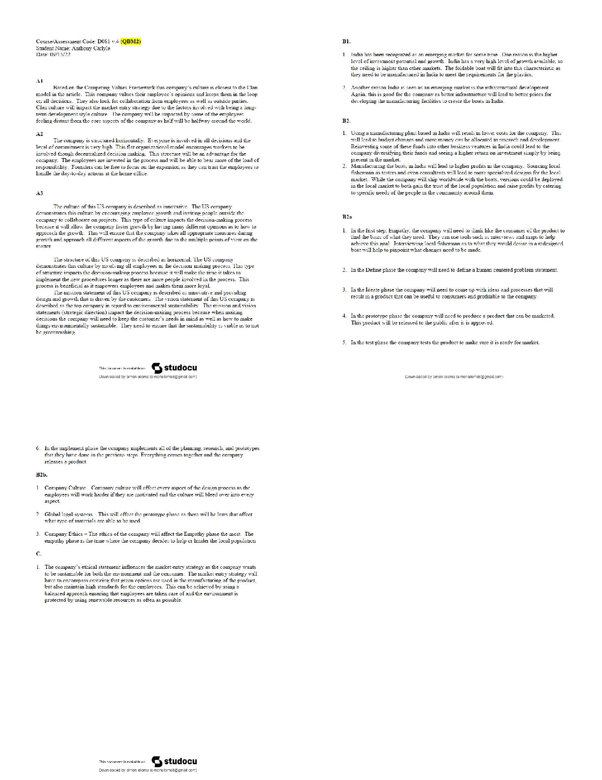 WGU D081 QBM2 Business Capstone Study Guide 2025/26 IMG-1