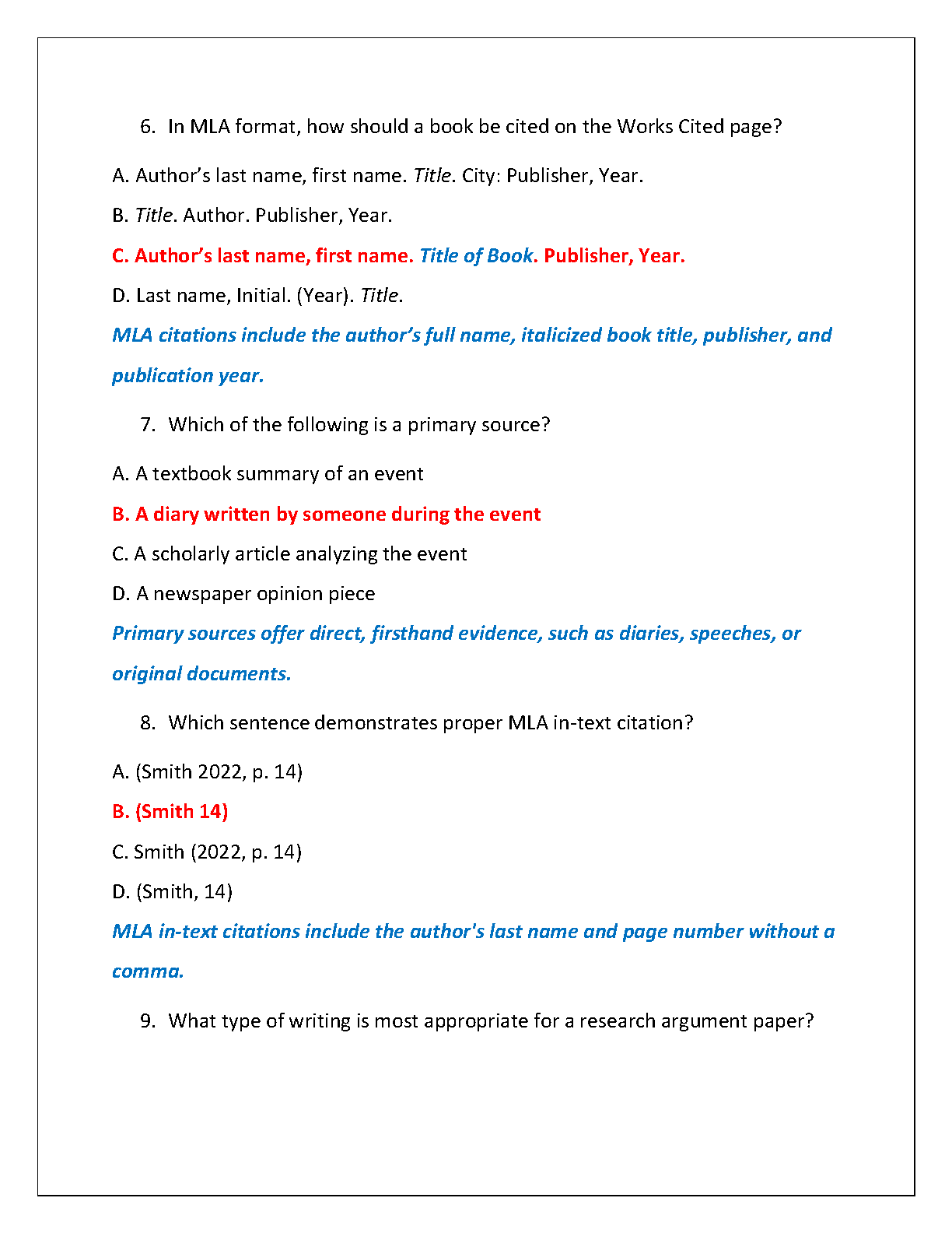 WGU C456 Eng Comp II Exam 2 Test Bank 2025 Qs and Answers IMG-3