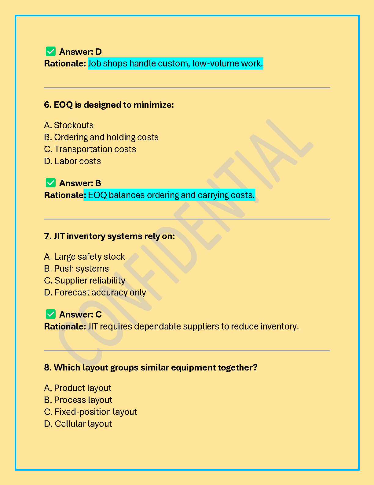 WGU C215 Operations Management Test Bank & Exam Guide IMG-3