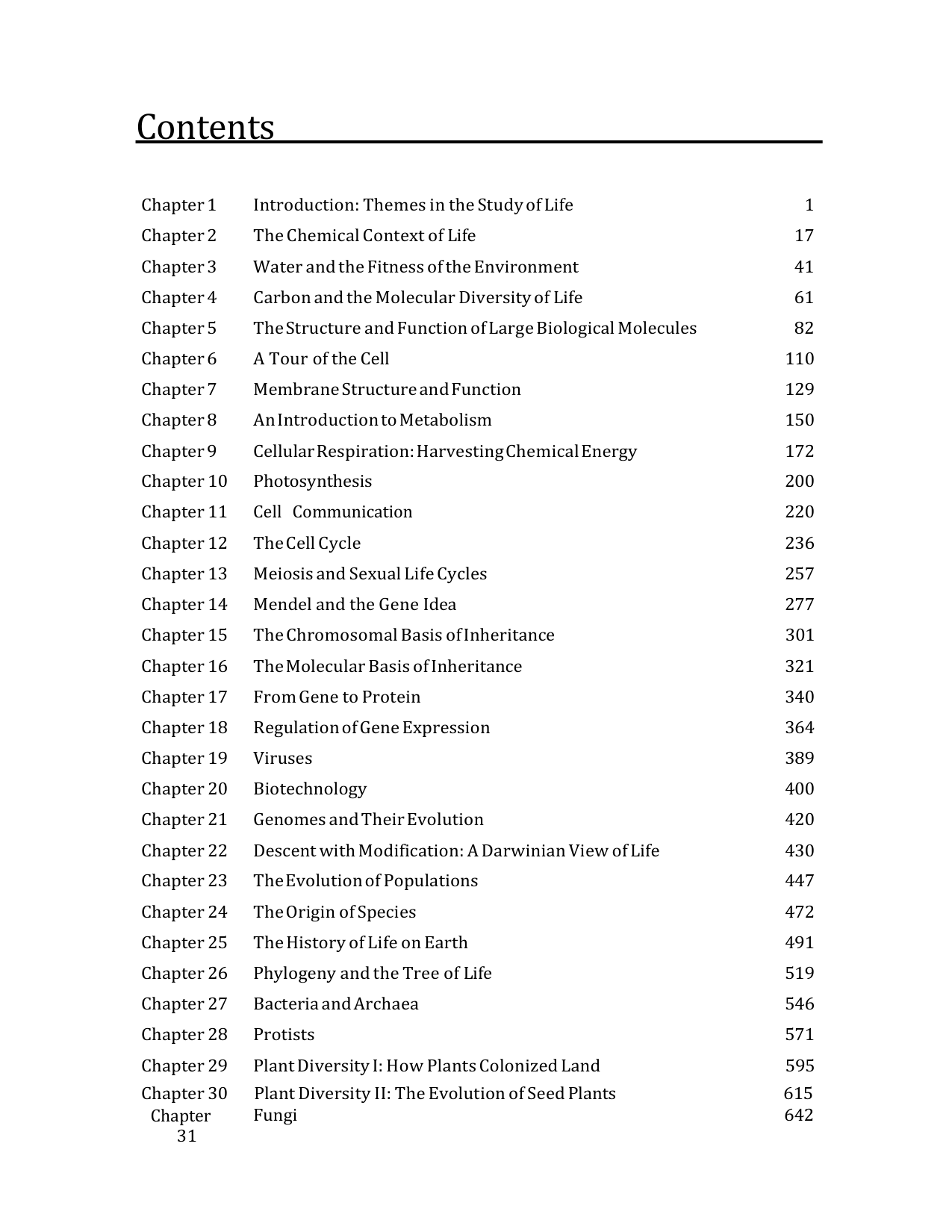 Campbell Biology 12th Edition TEST BANK