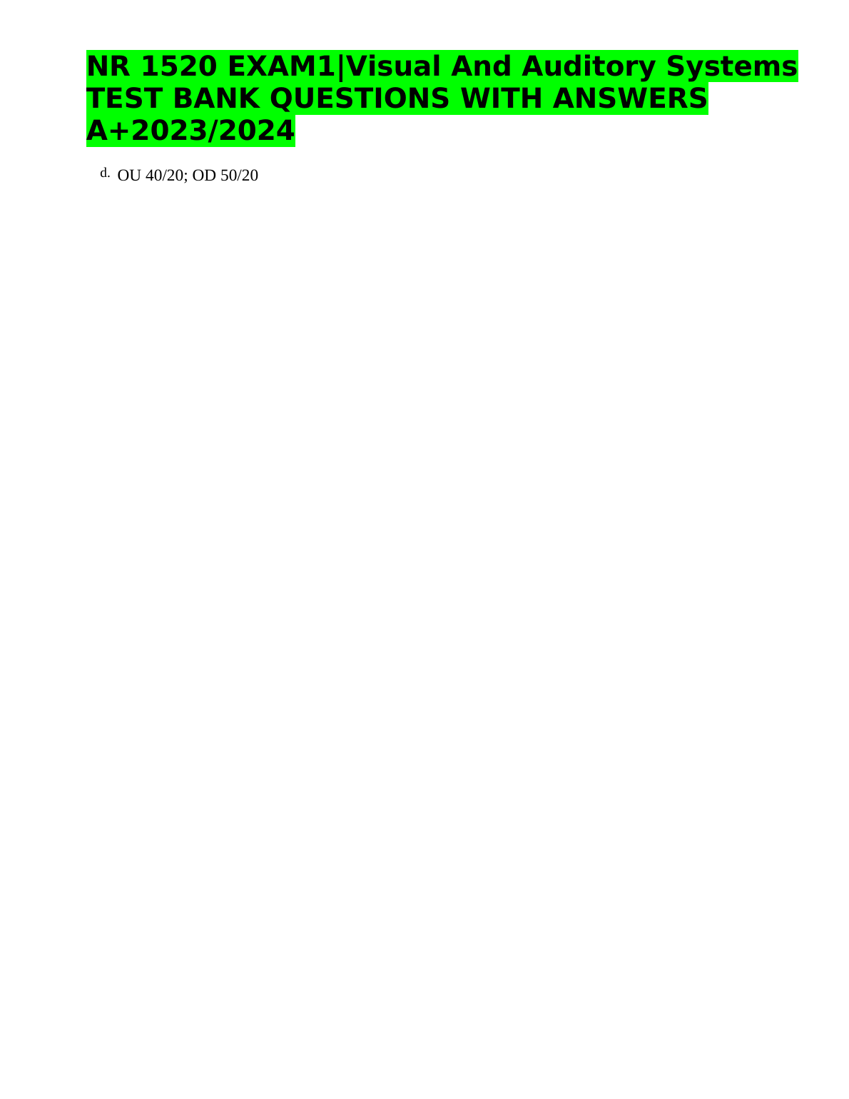 NR 1520 Visual & Auditory Test Bank 2026/27 IMG-1
